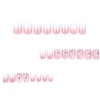 Foccna 24 Pcs Square Press on Nails Acrylic Fake Nails