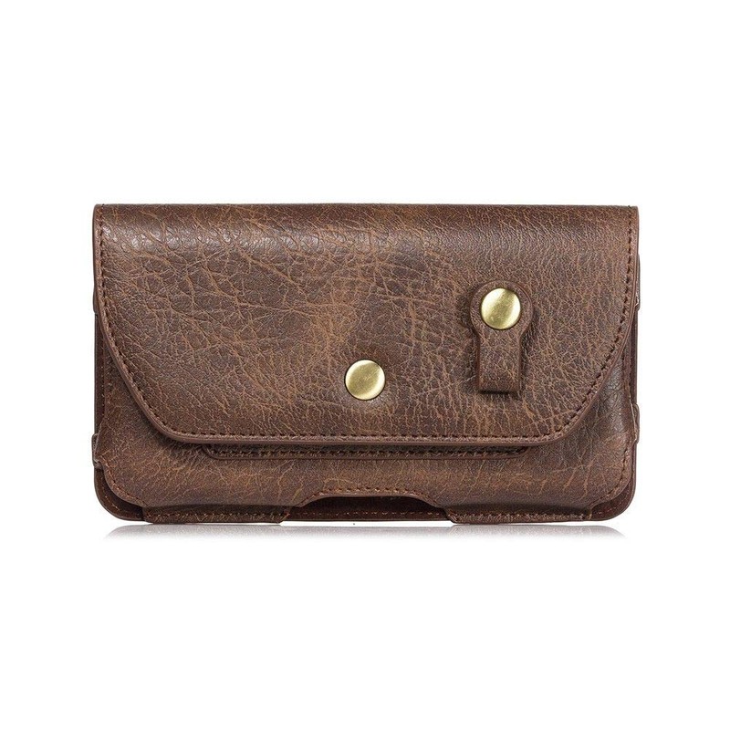 DFVmobile Case Horizontal Leather Belt Clip with Earphone Holder for