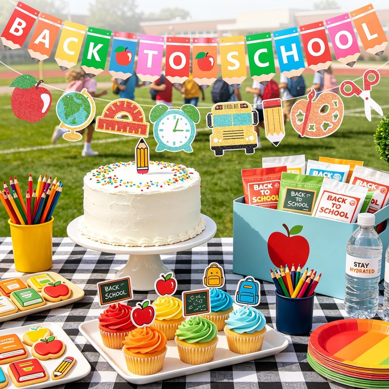 Back to School Banner DIY Kit - Cardstock Welcome Sign
