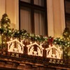LAMPHOME Lighted Nativity Christmas Window Decoration - Silhouette Lights for