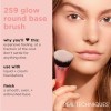 Real Techniques Glow Round Base Makeup Brush, For Liquid &
