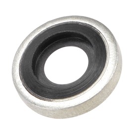 MECCANIXITY Bonded Sealing Washers M6 11.5x4.9x2.9mm Carbon Steel Nitrile Rubber Gasket, Pack of 50