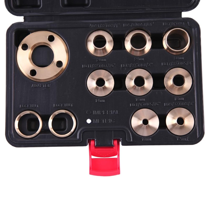 11pcs Brass Router Guide Bush Bushing Set Imperial Size High