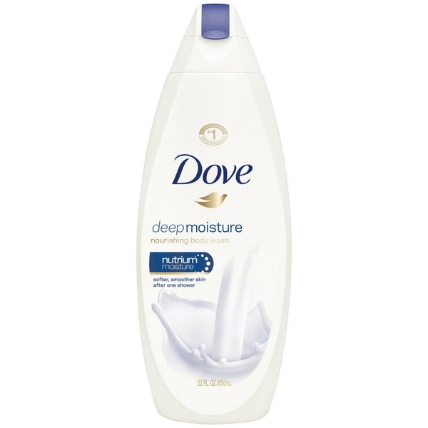 Dove Deep Moisture Body Wash For Dry Skin Moisturizing Body Wash Transforms Even The Driest Skin In One Shower, 22 Fl Oz (Pack of 4)
