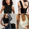 Aresvns waterproof full arm temporary tatttoos 8 sheets and 10
