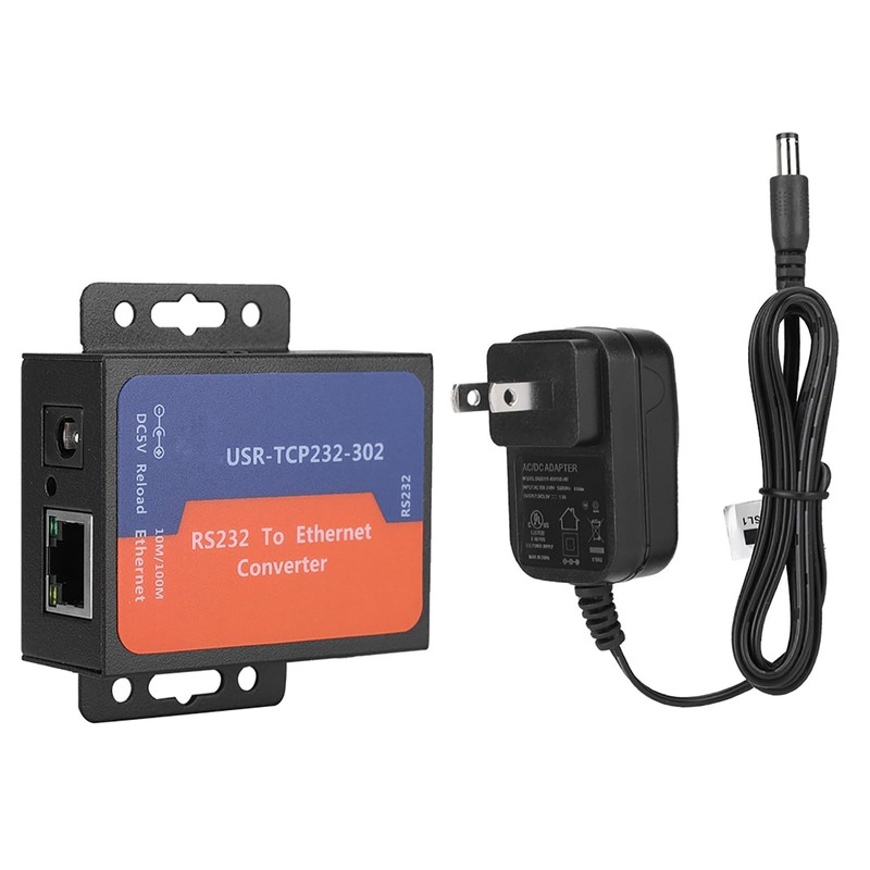 EBTOOLS Mini Servidor Serie, Convertidor RS232 a Ethernet TCP/IP con