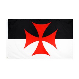 ANJOR 3x5 Fts Knight Templar Flag