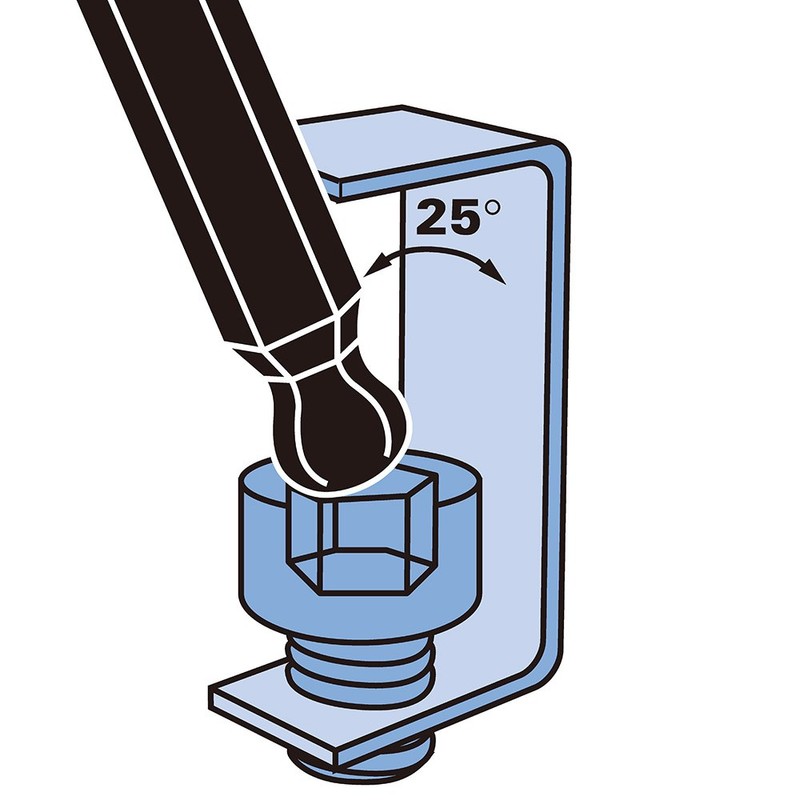 PARKTOOL PH-2 P-Handle Hex Wrench, Size: 0.08 inches (2 mm)