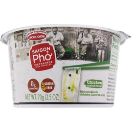 Acecook Saigon Pho Bowl Chicken Flavored 2.5OZ (Pack of 6)