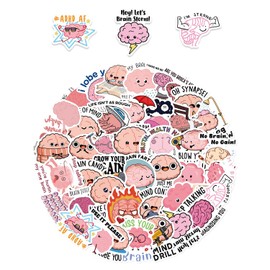 NXPWRC 100 Brain Graffiti Stickers, Interesting Stickers, Creative Graffiti Stickers, Cute Decorative Stickers, Can Be Used To Decorate Notebooks, Computers, Scooters, And Motorcycles
