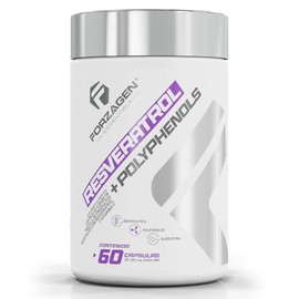 Forzagen | Suplemento Alimenticio Resveratrol+Polyphenols | 100 mg de Resveratrol + 250 mg de Quercetina | 30 Servicios | Con Complejo de Polifenoles | Antioxidantes | Suplemento Natural | 60 Capsulas