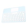 Touch Wireless Keyboard Round Keycaps Ergonomic Design Ultra Thin Smart
