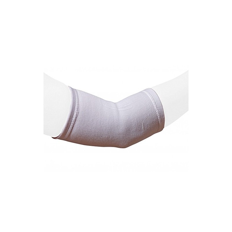 Best Sport Elastic Elbow Bandage - White, Medium