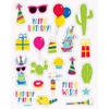Unique Llama Birthday Sticker Sheets, 4ct