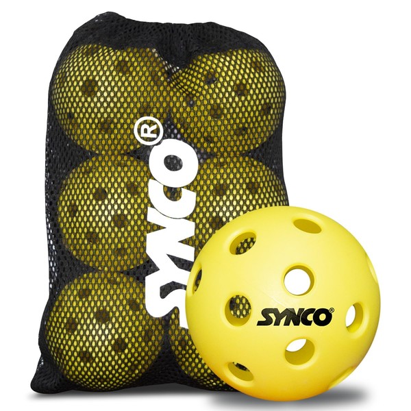 Synco Pickleball Indoor 26 Hole - Official Size & Weight