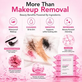 Retinol Anti-aging Makeup Cleansing Wipes, 4-pk (120 Wipes) (Collagen)