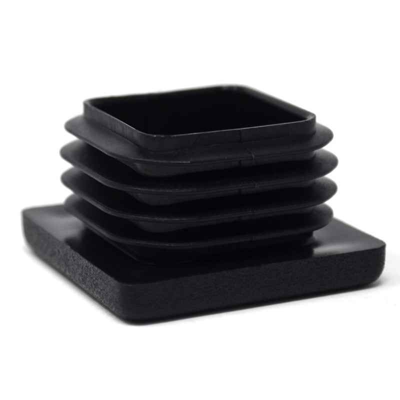 Design61 10 x Square Tube Plugs, Lamellar Plugs, 34 x