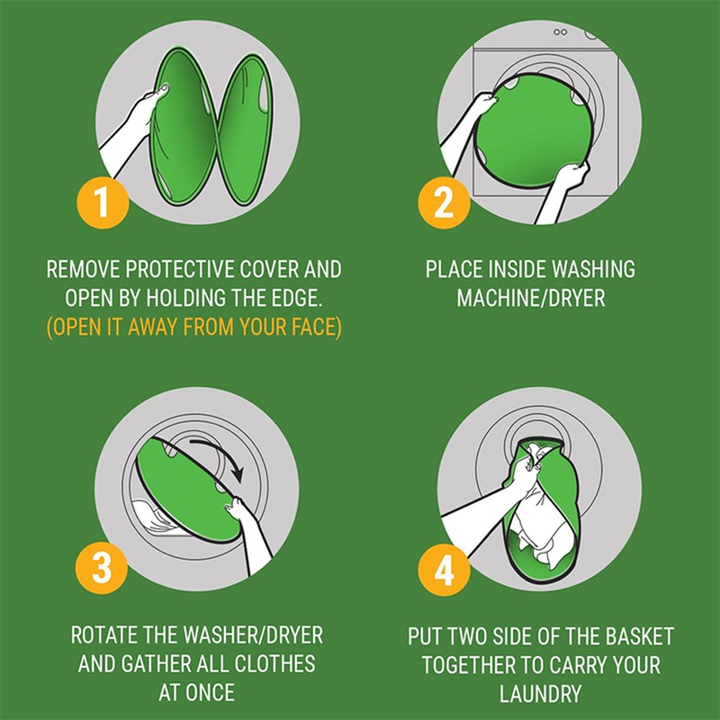 Laundry Hamper Portable Foldable Clothes Basket Storage Bag for Dorm