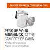 GSI Outdoors Percolator Coffee Pot I Glacier Stainless Steel with
