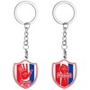 Vintalz Hands Off & Resist Keychain – Patriotic Enamel Shield