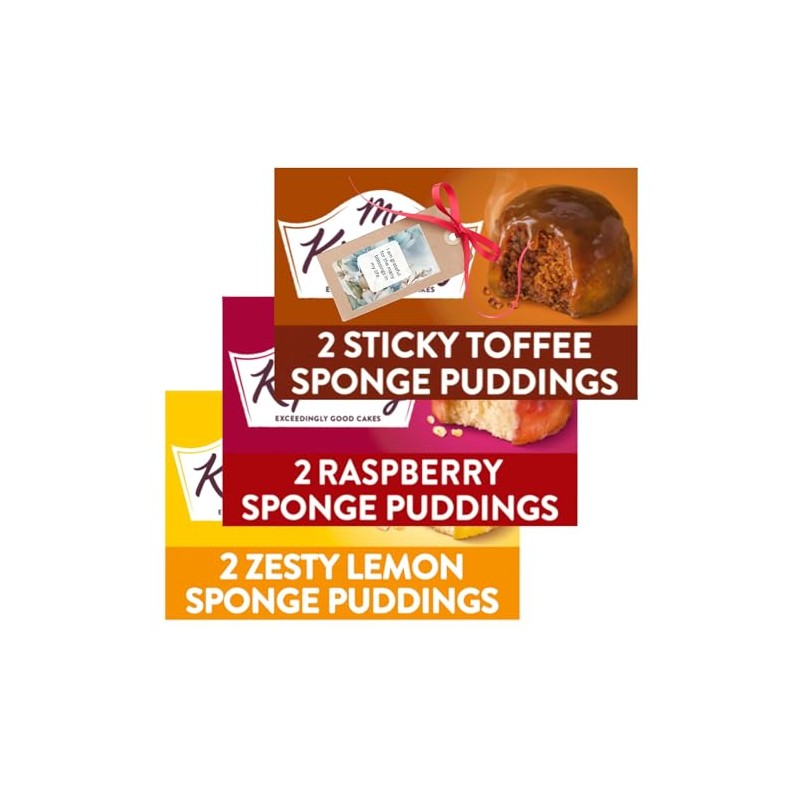 Pudding Bundle With Sticky Toffee, Zesty Lemon And Raspberry Flavours