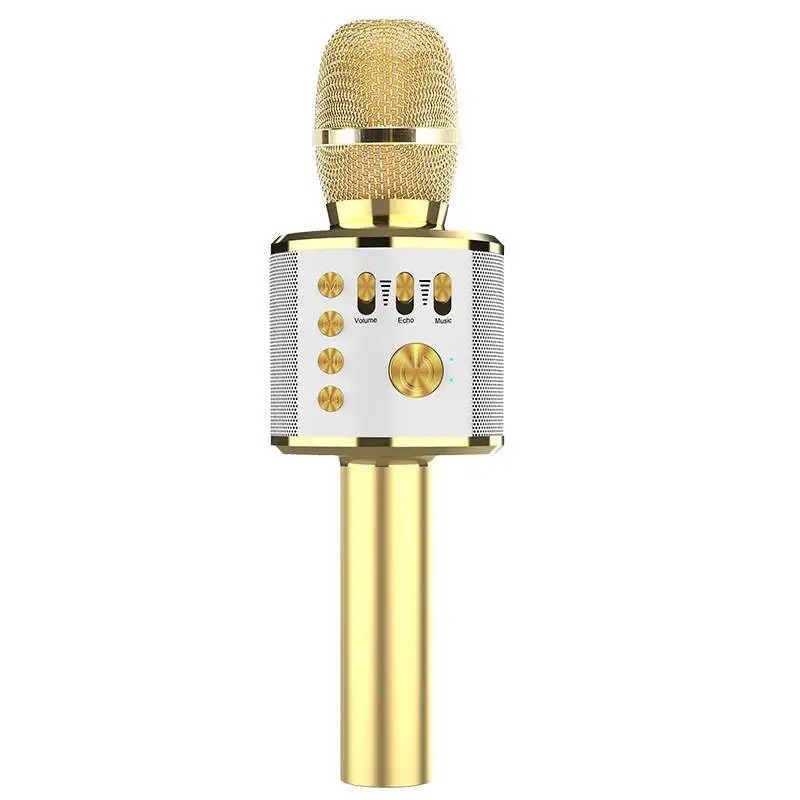 Wireless Bluetooth Karaoke Microphone with Built-In Speaker – Portable Singing