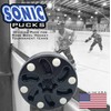 Sonic Inline Roller Hockey Puck, Black