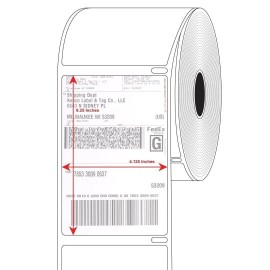 BLVD 10 Rolls Direct Thermal Shipping Labels 220/Roll 4x6 Compatible Dymo 4XL 1744907