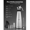 Professional Stainless Steel Whipped Cream Dispenser, 1L / 1 Quart
