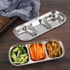 DISWALE 18 Pcs Soy Sauce Dishes, Stainless Steel Divided Dip