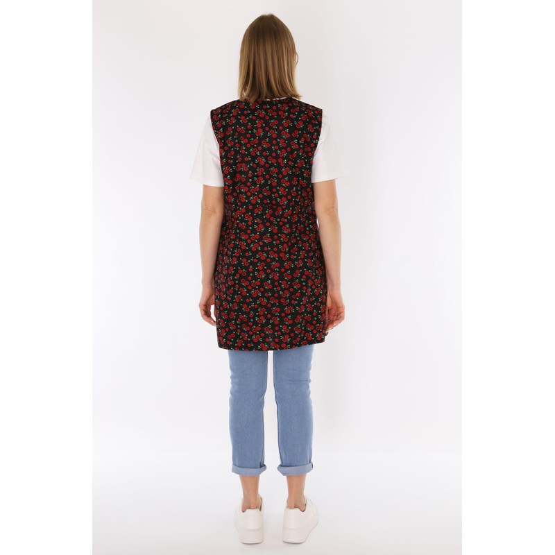7/8 Tunic Cotton Colourful Apron Short without Sleeves Cooking Apron,