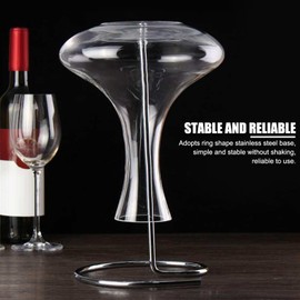 EVTSCAN Dry Decanter Stand, Stainless Steel Decanter Rack Holder, Upside Down Red Wine Decanter Dryer Stand Accessories, Quick Flawless Dry And Safe Storage