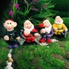NIWWIN Drunk Garden Gnomes 4 Pieces, Garden Gnome Elf Statue,