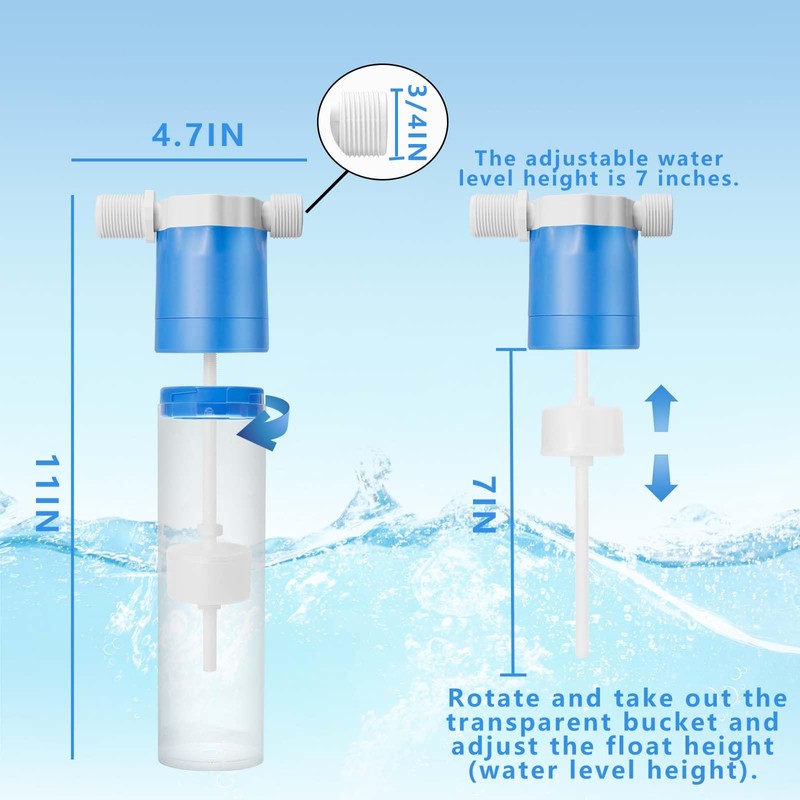 Buelkmag Pool Filler, Pool Water Leveler Auto Fill, Automatic Pool
