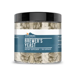 Earthborn Elements Brewer's Yeast 200 Capsules, Pure & Undiluted, No Additives