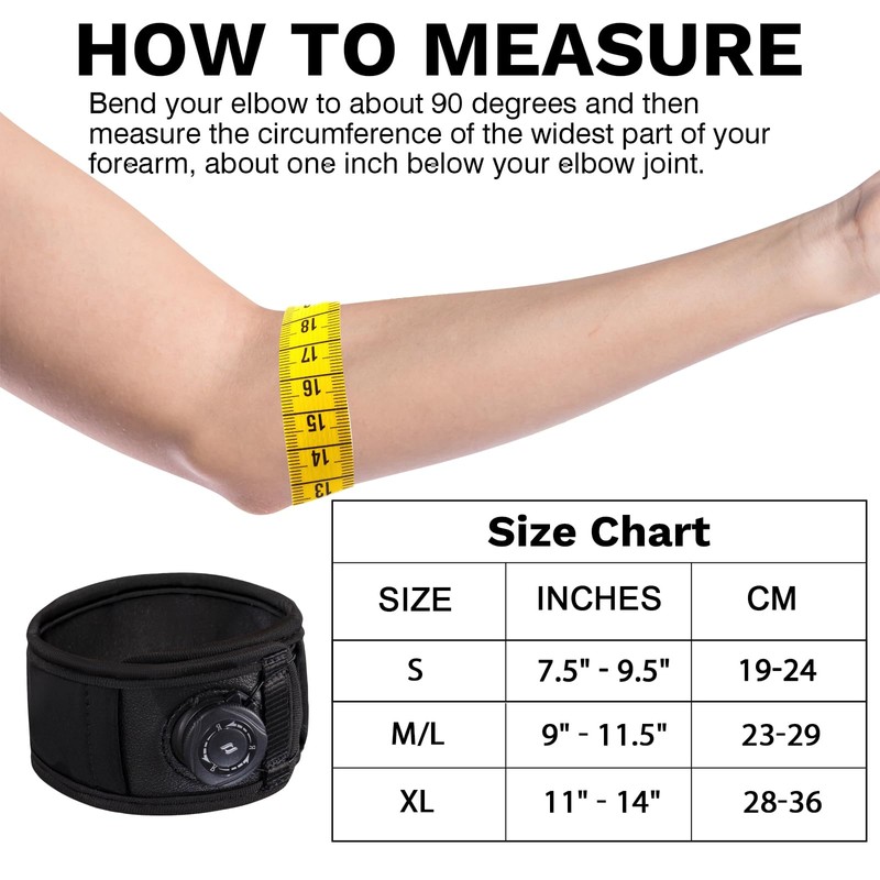 Tennis Elbow Brace for Men & Women (XL for Larger