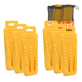 NEO-TEC 6 Pack Tree Felling Wedges, Chainsaw Wedges, 5.5" Tree Cutting Equipment, Tree Cutting Equipment with Spikes for Safe Tree Cutting