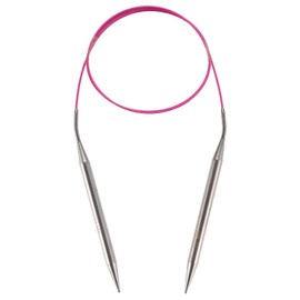 OYEUYID Circular Knitting Needles Size 11 (8mm) 40 Inch Ergonomic Metal Needle Set with Smooth Joins and Tangle-Free Cord