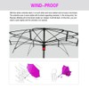 SIEPASA Spar. Saa Double Layer Inverted Umbrella with C-Shaped Handle,