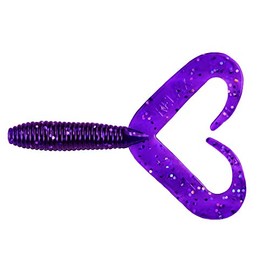 Relax DTT Double Tail Twister 10 cm Pack of 10 Soft Baits 609 Purple Purple