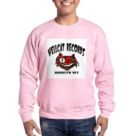 CafePress Hellcat Records Sweatshirt Classic Crew Neck Light Sweatshirt Pink