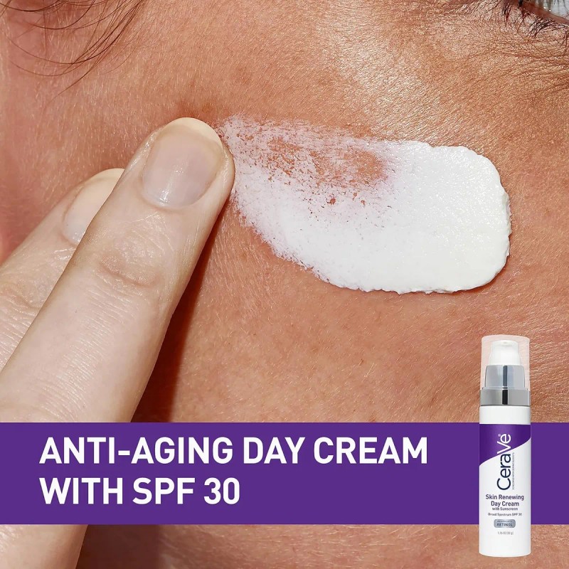 Crema Facial Antiedad Cerave Fps 30, Crema Antiarrugas Con R
