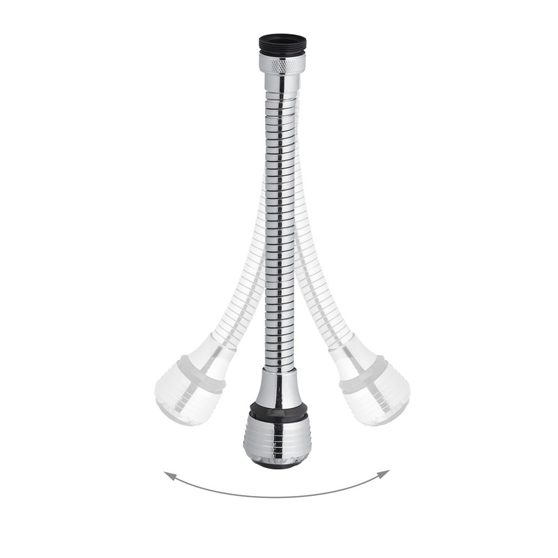 Relaxdays Tap Extension, Flexible Economy Attachment, 2 Jet Types, 4