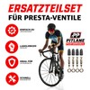 Set of 4 Presta bicycle valves, French SV valve (18