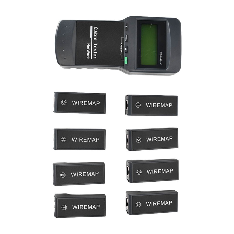 F‑8108‑M LCD Display Network Cable Length Tester Cable Wire Fault