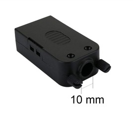 Youmile 2pcs DB15 D-SUB Connector 15 Pin Male and Female Dual Row Terminal Adapter Breakout PCB Board Slotted Driver + Wire Cover for DIY