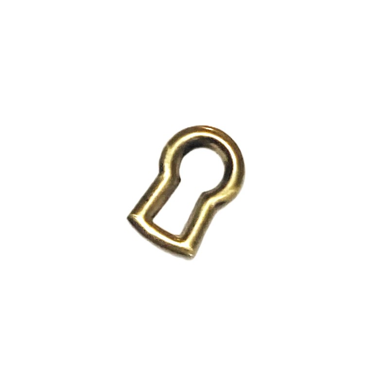 Keyhole Insert Stamped Brass, 3/4" Tall