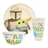 Muna Vajilla De Bambú Baby Yoda Plato Bowl Vaso 12
