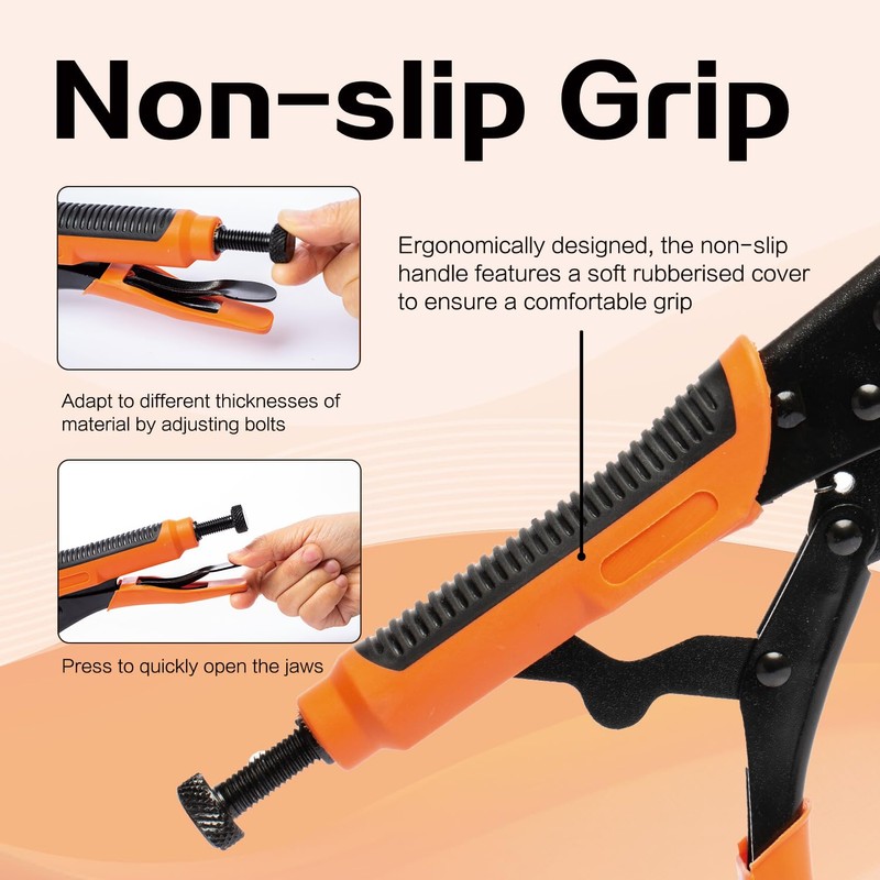 INNOVIO Push Button Set with Pliers - 60 Sets 15mm