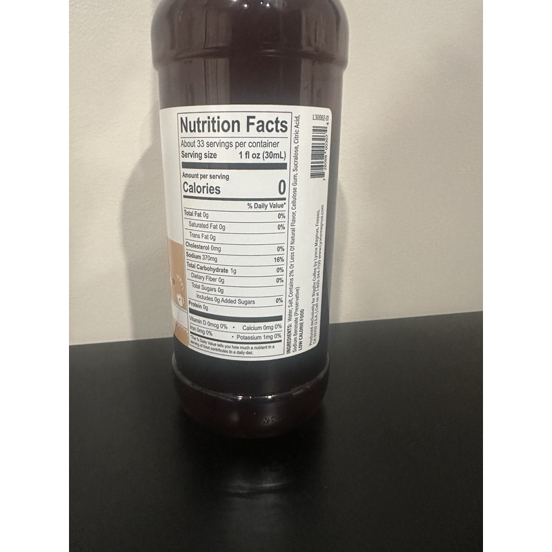 BIGGBY COFFEE SUGAR FREE CARAMEL SYRUP UNOPENED BRAND NEW 33.8